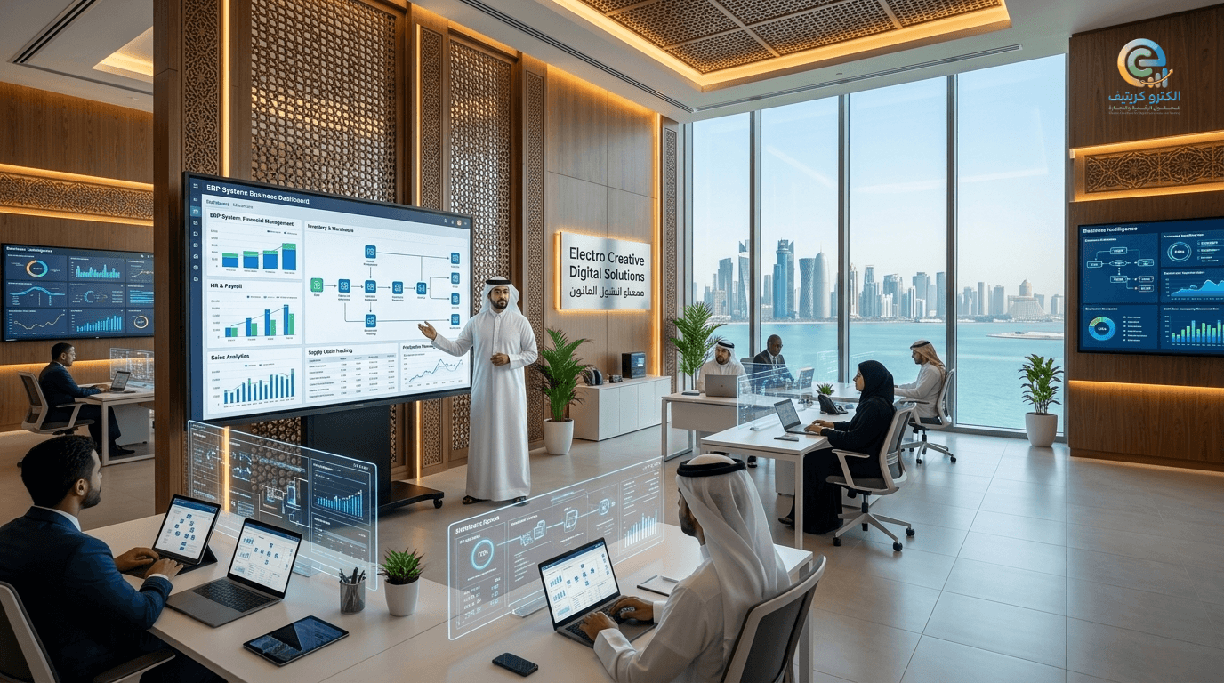 تنفيذ وتخصيص أنظمة ERP للأعمال - نظام متكامل لإدارة موارد شركتك